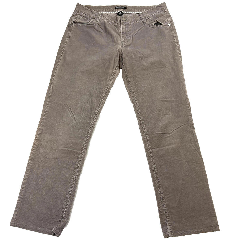 New York Company Pants Womens Size 8 Taupe Corduroy Stretch Casual Y2K Vintage Y